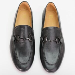 AiciBerllucci- COCO-Black Calfskin leather and cowhide lining women Loafers